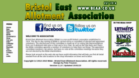What Bristoleastallotmentassociation.com website looked like in 2013 (11 years ago)