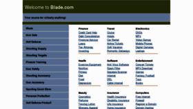 What Blade.com website looked like in 2013 (11 years ago)