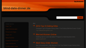 What Blind-date-dinner.de website looked like in 2013 (11 years ago)