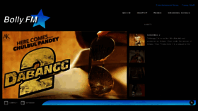 What Bolly.fm website looked like in 2013 (11 years ago)