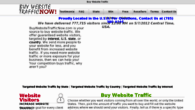 What Buywebsitetrafficnow.com website looked like in 2013 (11 years ago)