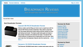 What Breadmakerinfo.net website looked like in 2013 (11 years ago)