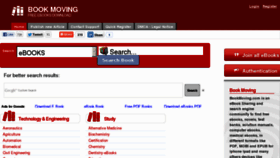 What Bookmoving.com website looked like in 2013 (11 years ago)