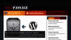 What Bigpassage.com website looked like in 2013 (11 years ago)