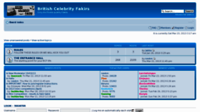 What Britishcelebrityfakirs.co.uk website looked like in 2013 (11 years ago)