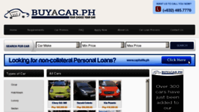 What Buyacar.ph website looked like in 2013 (11 years ago)