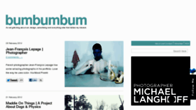 What Bumbumbum.me website looked like in 2013 (11 years ago)