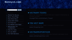 What Bennyvn.com website looked like in 2013 (11 years ago)