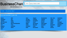 What Businesschan.com website looked like in 2013 (10 years ago)