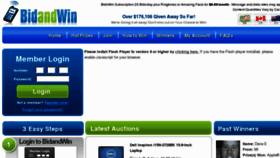 What Bidandwin.com website looked like in 2013 (11 years ago)
