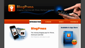 What Blogpressapp.com website looked like in 2013 (10 years ago)