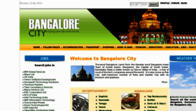 What Bangalore-city.com website looked like in 2013 (10 years ago)