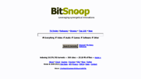 What Bitsnoop.com website looked like in 2013 (10 years ago)