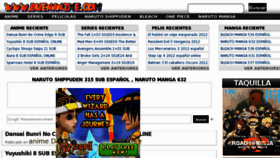 What Buenanime.com website looked like in 2013 (10 years ago)