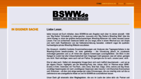 What Bsww.de website looked like in 2013 (10 years ago)