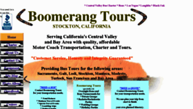 What Boomerangtours.net website looked like in 2013 (11 years ago)