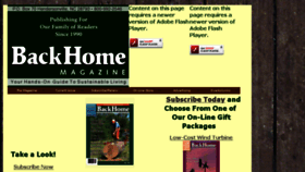 What Backhomemagazine.com website looked like in 2013 (10 years ago)