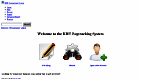 What Bugs.kde.org website looked like in 2013 (10 years ago)