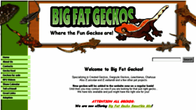 What Bigfatgeckos.com website looked like in 2013 (10 years ago)