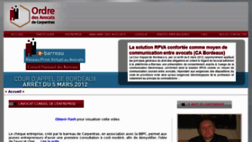 What Barreaudecarpentras.com website looked like in 2013 (10 years ago)
