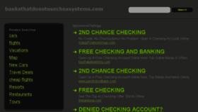 What Banksthatdonotusechexsystems.com website looked like in 2013 (10 years ago)