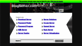 What Blogserver.com website looked like in 2013 (10 years ago)