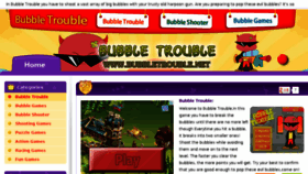 What Bubbletrouble.net website looked like in 2013 (10 years ago)