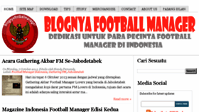 What Blognyafootballmanager.com website looked like in 2013 (10 years ago)