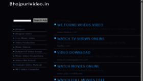 What Bhojpurivideo.in website looked like in 2013 (10 years ago)