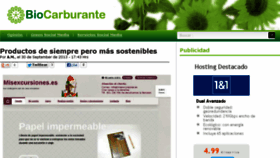 What Biocarburante.com website looked like in 2013 (10 years ago)