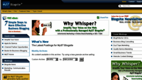 What Blogsite.com website looked like in 2013 (10 years ago)