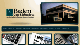 What Badencpa.com website looked like in 2013 (10 years ago)