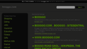 What Booggo.com website looked like in 2013 (10 years ago)