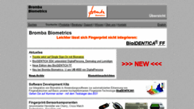 What Bromba.com website looked like in 2013 (10 years ago)