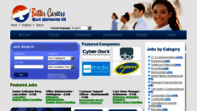 What Bettercareers.co.uk website looked like in 2013 (10 years ago)