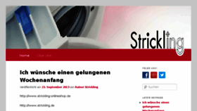 What Blog.strickling.de website looked like in 2013 (10 years ago)