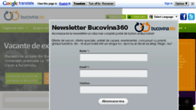 What Bucovina360.ro website looked like in 2013 (10 years ago)
