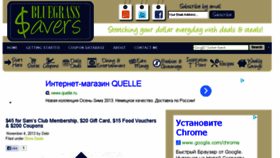 What Bluegrasssavers.com website looked like in 2013 (10 years ago)