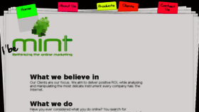 What Be-mint.com website looked like in 2013 (10 years ago)