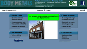 What Bodymetals.be website looked like in 2013 (10 years ago)