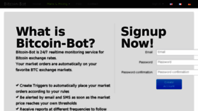 What Bitcoin-bot.com website looked like in 2013 (10 years ago)