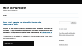 What Boerentrepreneur.com website looked like in 2013 (10 years ago)