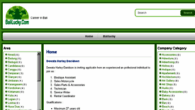 What Balilucky.com website looked like in 2013 (12 years ago)