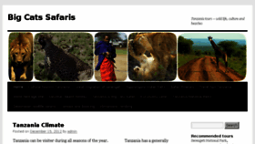 What Bigcatssafaris.com website looked like in 2013 (10 years ago)