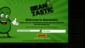 What Beantastic.com website looked like in 2013 (10 years ago)