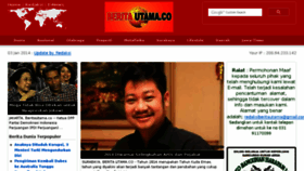 What Beritautama.co website looked like in 2014 (10 years ago)