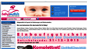 What Babysmobile.de website looked like in 2014 (10 years ago)