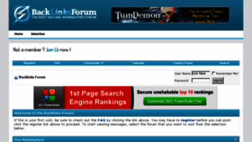 What Backlinksforum.us website looked like in 2014 (10 years ago)