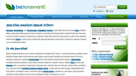 What Bezkonzervantu.cz website looked like in 2014 (10 years ago)