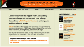 What Blogapenguinclassic.co.uk website looked like in 2014 (10 years ago)